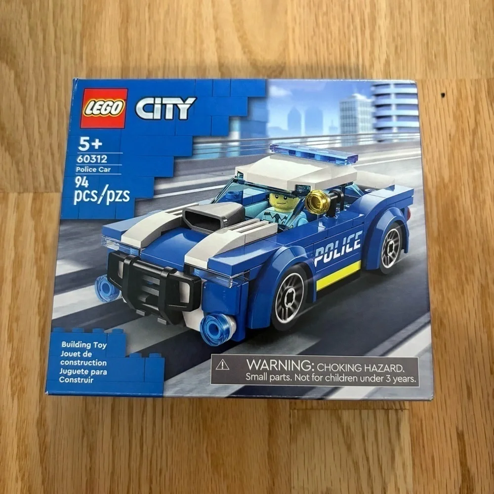 LEGO City Police Car Building Toy - Blue and White 60312 Building Set (94 Pieces